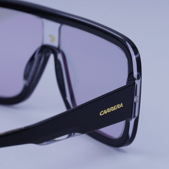 Carrera FLAGLAB 14 07C5 TE Sunglasses Black Shield Frame, Multilayer Lenses - Picture 9 of 11